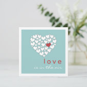 Liebe befindet sich in der Party Einladung des Air (Stehend Vorderseite)