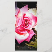 Liebe befindet sich in der Rezeptionskarte "Bloom Menükarte (Rückseite)