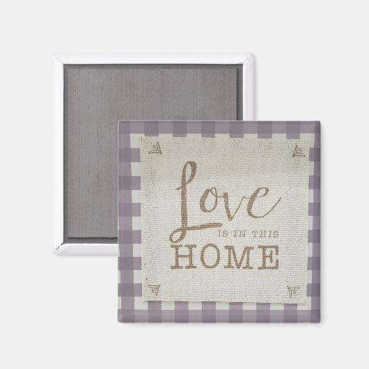 Liebe befindet sich in dieser Zuhause Magnet (Vorderseite/Rückseite)