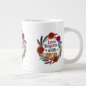 Liebe beginnt mit Jumbo-Tasse "Mama" (Rechts)