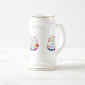 Liebe beginnt mit Mama" - 22 oz Stein Design Bierglas (VorderseiteRechts)
