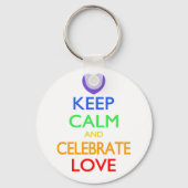 Liebe behalt und Feiern Schlüsselanhänger (Vorderseite)