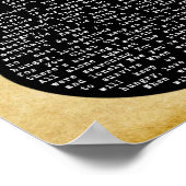 Liebe Behalte uns Alive Black Guitar Song Lyric Poster (Ecke)