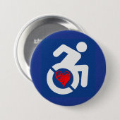 Liebe behindert button (Vorne & Hinten)