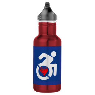Liebe behindert edelstahlflasche