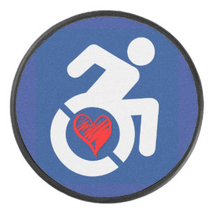 Liebe behindert eishockey puck