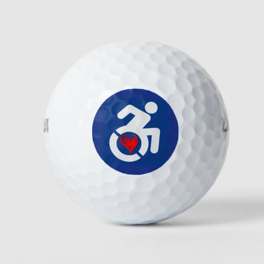 Liebe behindert golfball (Vorderseite)