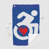 Liebe behindert golfhandtuch (Insitu)