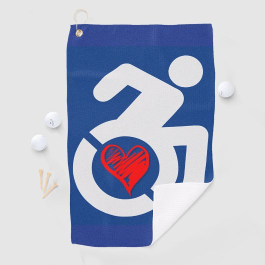 Liebe behindert golfhandtuch (Insitu)