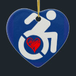 Liebe behindert keramik ornament<br><div class="desc">Behinderte Liebe,  Mit Behinderung Liebe,  Mit Behinderung behinderte Liebe,  Behinderte,  Mit Behinderung,  Behinderte Mit Behinderung,  Behinderte</div>