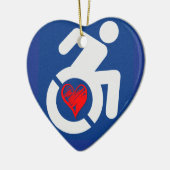 Liebe behindert keramik ornament (Links)