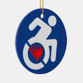 Liebe behindert keramik ornament (Rechts)