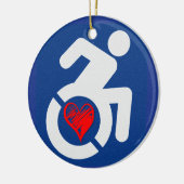 Liebe behindert keramik ornament (Links)