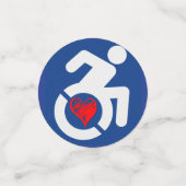 Liebe behindert konfetti (Klein Vorderseite)