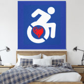 Liebe behindert leinwanddruck (Insitu (Schlafzimmer))