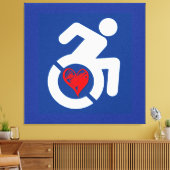 Liebe behindert leinwanddruck (Insitu (Wohnzimmer))