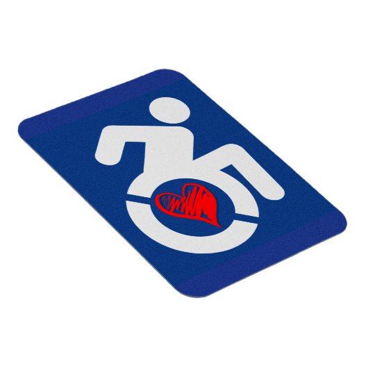 Liebe behindert magnet (Rechte Seite)