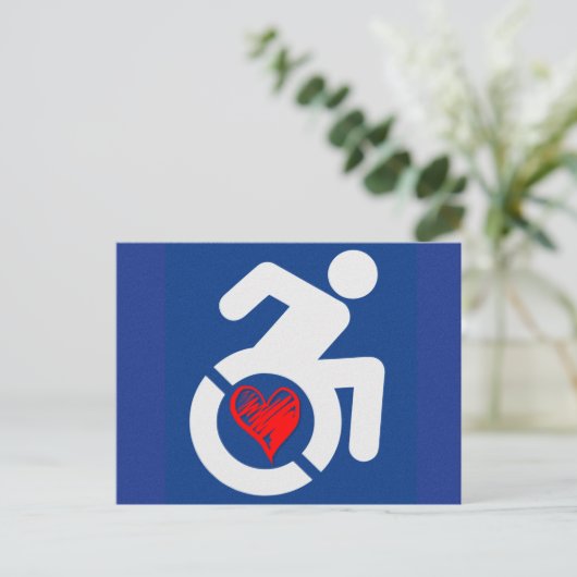 Liebe behindert postkarte (Stehend Vorderseite)