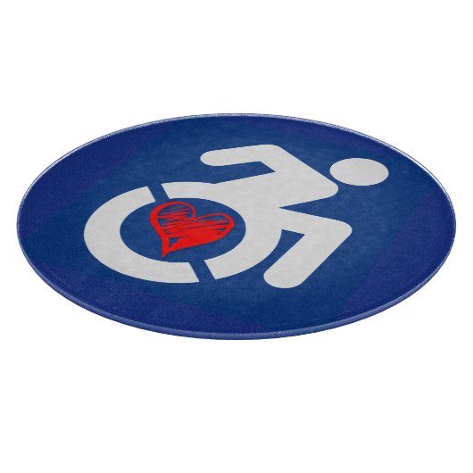 Liebe behindert schneidebrett (Ecke)