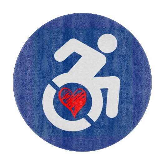 Liebe behindert schneidebrett (Vorderseite)