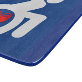 Liebe behindert schneidebrett (Ecke)