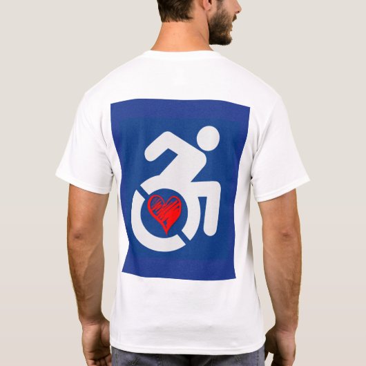 Liebe behindert T-Shirt (Rückseite)