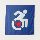 Liebe behindert wandteppich (Vorderseite)
