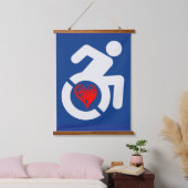 Liebe behindert wandteppich mit holzrahmen (Schlafzimmer)