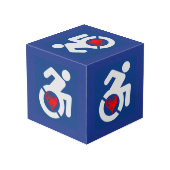 Liebe behindert würfel (Rückseite Schrägansicht)