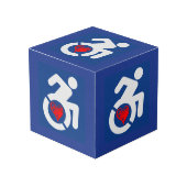 Liebe behindert würfel (Vorderseite Schrägansicht)