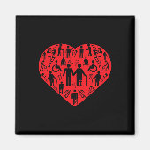 Liebe Behinderte Rollstuhl Quadriplegiker Parapleg Magnet (Vorne)