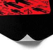 Liebe Behinderte Rollstuhl Quadriplegiker Parapleg Poster (Ecke)