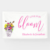 Liebe bei Blumenhochzeiten Banner (Horizontal)
