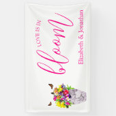 Liebe bei Blumenhochzeiten Banner (Vertikal)
