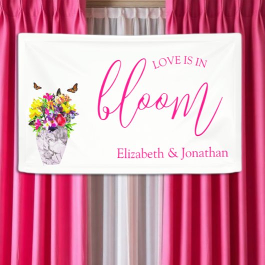 Liebe bei Blumenhochzeiten Banner