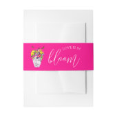 Liebe bei Blumenhochzeiten Einladungsbanderole (Vorderseite Beispiel)