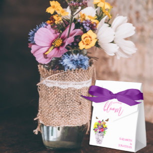 Liebe bei Blumenhochzeiten Geschenkschachtel