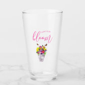 Liebe bei Blumenhochzeiten Glas (Vorderseite)