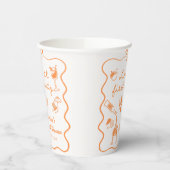 Liebe bei den ersten Brautparty-Cups des Spritz Pappbecher (Links)