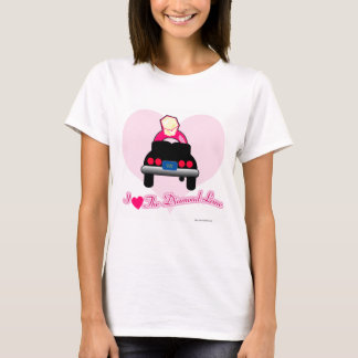 Liebe bei der Diamond Lane Bridal Slogan Wedding T-Shirt