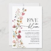 Liebe bei der Einladung zur Wildblume Brautparty (Vorderseite)