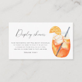 LIEBE BEI DER ERSTEN SPRITZ Bridal Display Dusche Begleitkarte