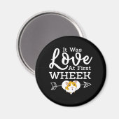 Liebe bei der ersten WheelGuinea Schweinekipper Magnet (Vorderseite/Rückseite)