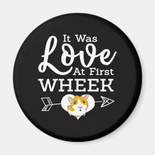 Liebe bei der ersten WheelGuinea Schweinekipper Magnet