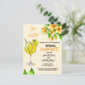Liebe bei First Bridal Shower Einladung (Stehend Vorderseite)