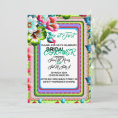 Liebe bei First Bridal Shower Einladung (Stehend Vorderseite)