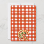 Liebe bei First Slice Pizza Bridal Couples Dusche Einladung (Rückseite)