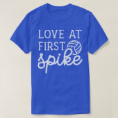 Liebe bei First Spike Volleyball Girls Boys Niedli T-Shirt (Design vorne)