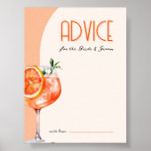 Liebe bei First Spritz Advice for Bride & Groom Poster (Vorne)