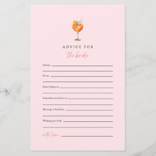 Liebe bei First Spritz Advice for the Bride Card